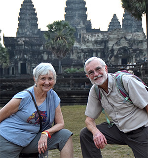 Bill and Nancy at Angkor Wat